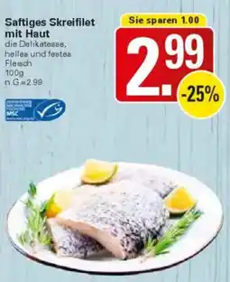 WEZ Saftiges Skreifilet mit Haut Angebot