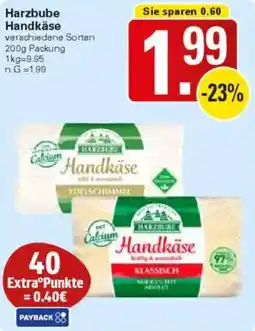 WEZ Harzbube Handkäse Angebot