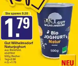 WEZ Gut Wilhelmsdorf Naturjoghurt Angebot