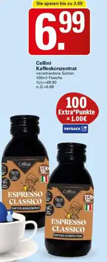 WEZ Cellini Kaffeekonzentrat Angebot