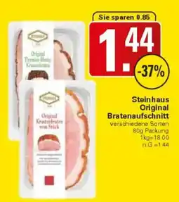 WEZ Steinhaus Original Bratenaufschnitt Angebot