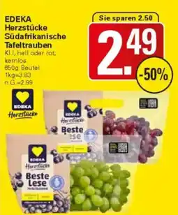 WEZ EDEKA Herzstücke Südafrikanische Tafeltrauben Angebot