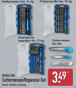 Aldi Nord WORKZONE Cuttermesser/Reparatur-Set Angebot