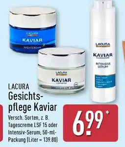 Aldi Nord LACURA Gesichts pflege Kaviar Angebot