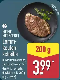 Aldi Nord MEINE METZGEREI Lammkeulen scheibe Angebot