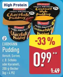 Aldi Nord EHRMANN Pudding Angebot