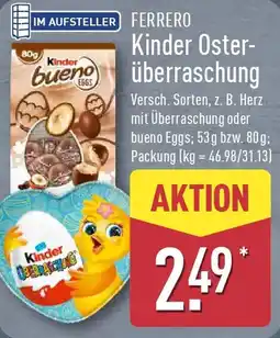Aldi Nord FERRERO Kinder Osterüberraschung Angebot