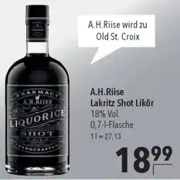 CITTI Markt A.H.Riise Lakritz Shot Likör Angebot