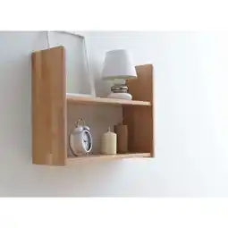 Netto Marken-Discount TiCAA Wandregal Hängeregal Buche Natur Angebot