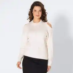 NKD Damen-Zopfstrickpullover mit Cut-Outs Angebot