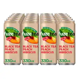 Netto Marken-Discount Fuzetea Black Tea Peach Hibiscus 0,33 Liter Dose, 24er Pack Angebot