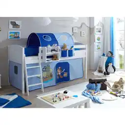 Netto Marken-Discount TiCAA Hochbett Eric Country Kiefer Weiß Motiv Angebot