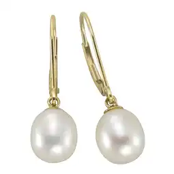 Netto Marken-Discount Fascination by Ellen K. Ohrhänger 585 Gold Perle weiß 8-8,5mm Angebot