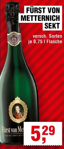 Handelshof Fürst von metternich sekt Angebot