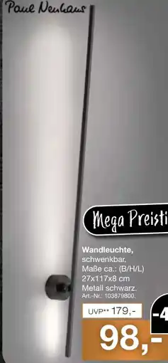 Möbel Inhofer Paul Neuhaus Wandleuchte Angebot