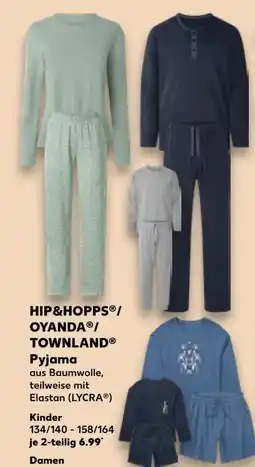 Kaufland Hip & Hopps Kinder Pyjama 2er Angebot