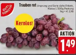 E-Center Trauben rot Angebot