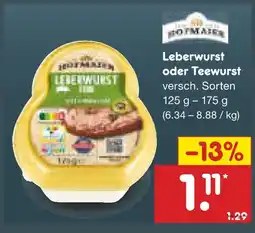 Netto Marken-Discount Hofmaier leberwurst Angebot