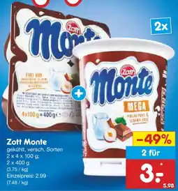 Netto Marken-Discount Zott monte Angebot