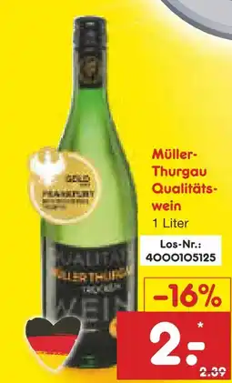 Netto Marken-Discount Müller-thurgau qualitätswein Angebot