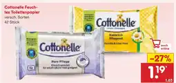 Netto Marken-Discount Cottonelle feuchtes toilettenpapier Angebot