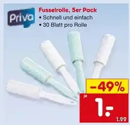 Netto Marken-Discount Priva fusselrolle Angebot