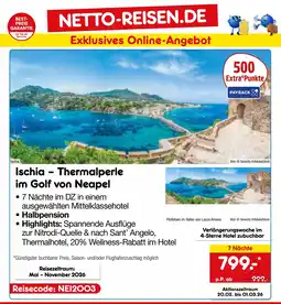 Netto Marken-Discount Netto-reisen ischia – thermalperle im golf von neapel Angebot