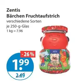 V Markt Zentis bärchen fruchtaufstrich Angebot