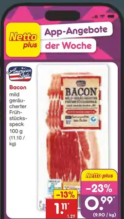 Netto Marken-Discount American style bacon Angebot