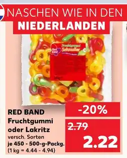 Kaufland Red band fruchtgummi oder lakritz Angebot