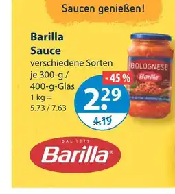 V Markt Barilla sauce Angebot