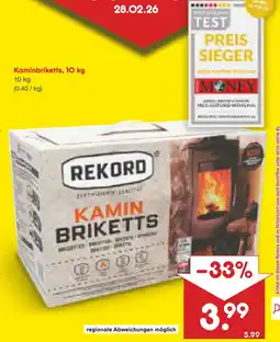 Netto Marken-Discount Rekord kaminbriketts Angebot