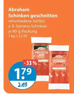 V Markt Abraham schinken geschnitten Angebot