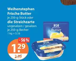 V Markt Weihenstephan frische butter Angebot