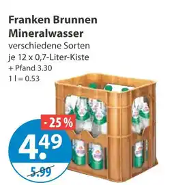 V Markt Franken brunnen mineralwasser Angebot