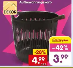 Netto Marken-Discount Dekor aufbewahrungskorb Angebot