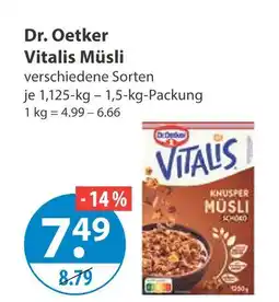 V Markt Dr. oetker vitalis müsli Angebot