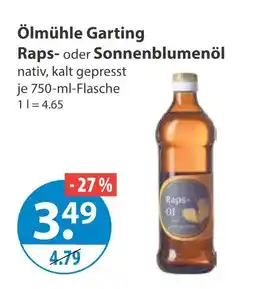 V Markt Ölmühle garting raps- oder sonnenblumenöl Angebot