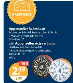 V Markt Appenzeller rahmkäse Angebot
