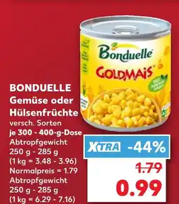 Kaufland Bonduelle gemüse oder hülsenfrüchte Angebot