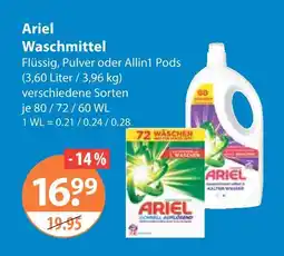 V Markt Ariel waschmittel Angebot