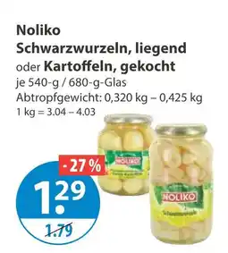 V Markt Noliko schwarzwurzeln, liegend Angebot