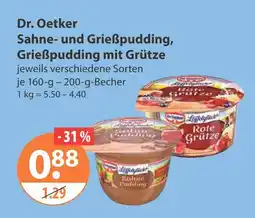 V Markt Dr. oetker sahne- und grießpudding Angebot