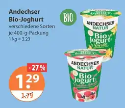 V Markt Andechser bio-joghurt Angebot