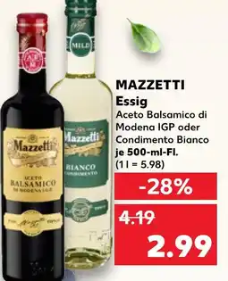 Kaufland Mazzetti aceto balsamico di modena igp Angebot