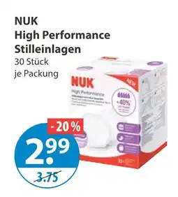 V Markt Nuk high performance stilleinlagen Angebot