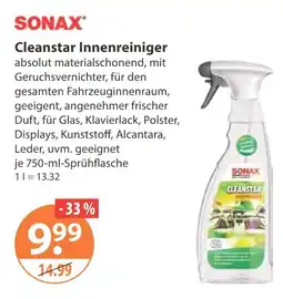 V Markt Sonax cleanstar innenreiniger Angebot