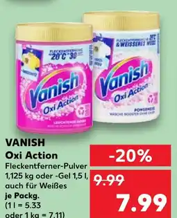 Kaufland Vanish oxi action fleckentferner-pulver Angebot