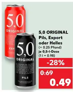 Kaufland 5,0 original pils Angebot