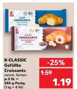 Kaufland K-classic gefüllte croissants milchcreme Angebot